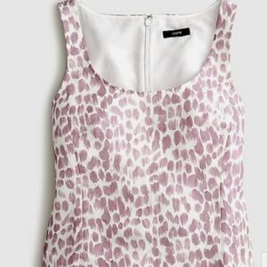 NWT JCrew lilac abstract giraffe print sleeveless top